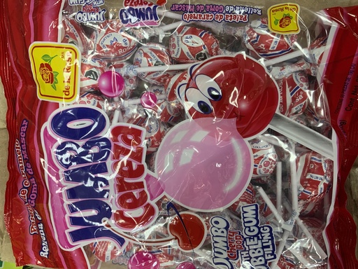 DLR PALETA JUMBO CEREZA 12/50